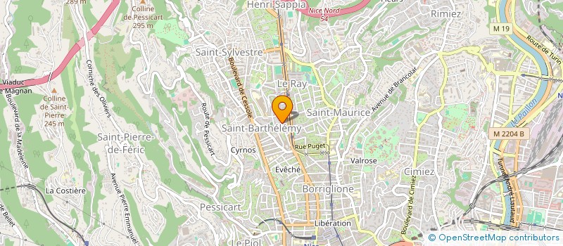 localisation de l'entreprise CLEMENTINE  NICE