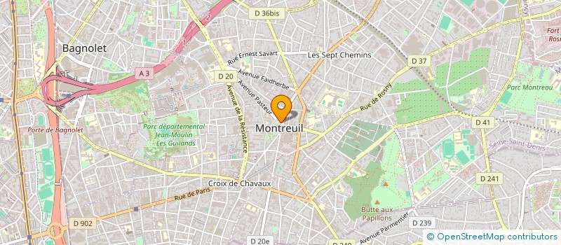 localisation de l'entreprise CLEMENTINE à MONTREUIL