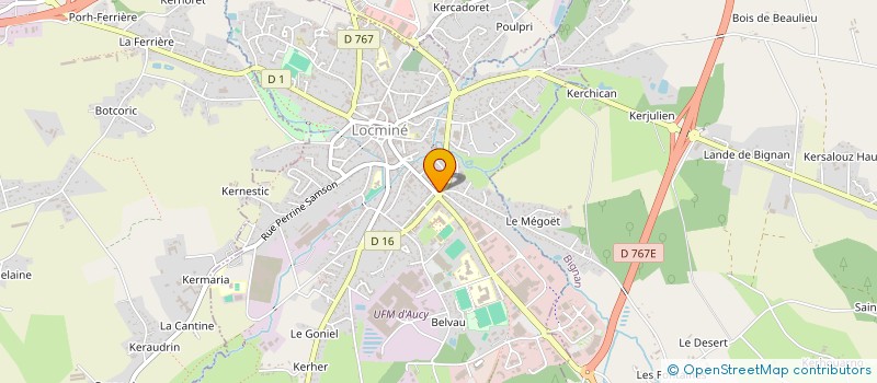 localisation de l'entreprise CLEMENTINE  LOCMINE