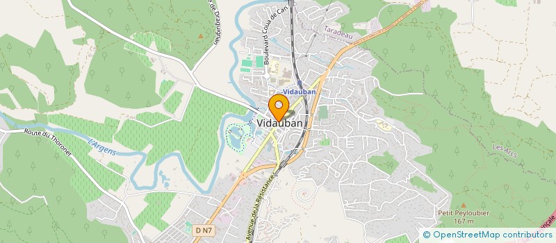 localisation de l'entreprise CLEMENTINE BOIRAUD IMMOBILIER  VIDAUBAN