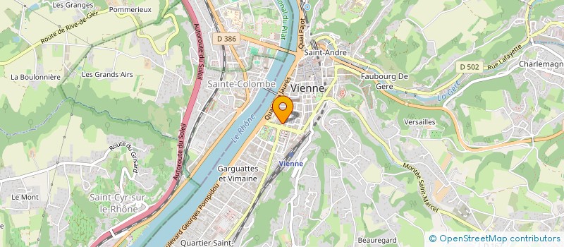 localisation de l'entreprise CLEMENTINE BOUTIQUE à VIENNE