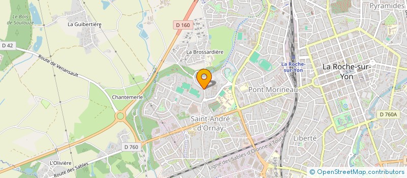 localisation de l'entreprise CLEMENTINE-GAUME à LA ROCHE-SUR-YON