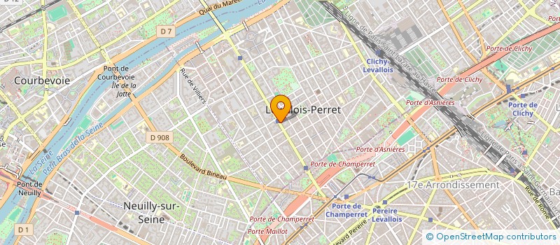 localisation de l'entreprise CLEMENTINE M à LEVALLOIS-PERRET