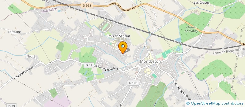 localisation de l'entreprise CLEMENTINE PALMAS & CIE  MONTBETON