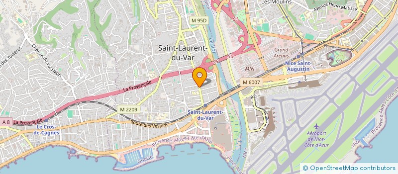 localisation de l'entreprise CLEMENTINE RENAUT  SAINT-LAURENT-DU-VAR