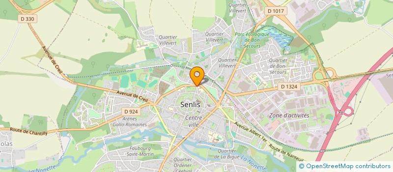 localisation de l'entreprise CLEMENTINE ROQUES - ORTHOPHONISTE  SENLIS