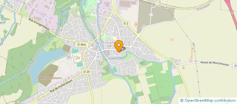 localisation de l'entreprise CLEMENTZ SANITAIRE à ENSISHEIM