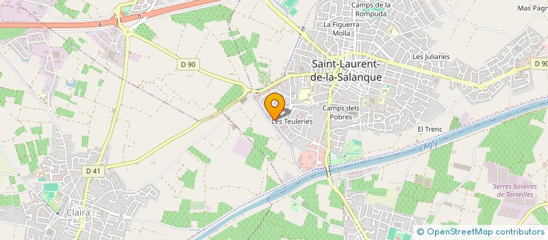 localisation de l'entreprise CLEMFLO  SAINT-LAURENT-DE-LA-SALANQUE