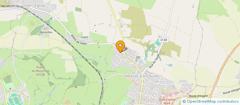 localisation de l'entreprise CLEMFLO  SEBAZAC-CONCOURES