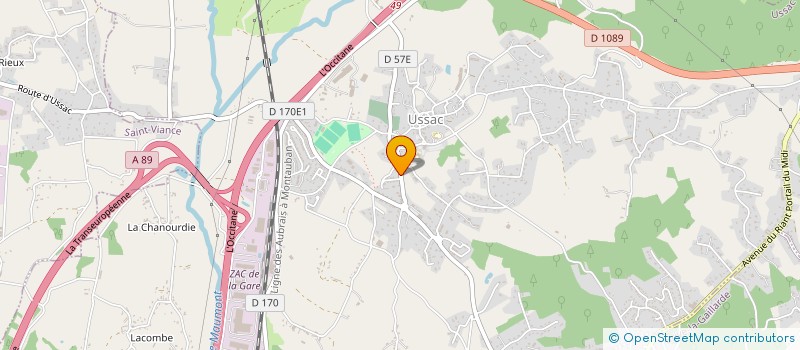 localisation de l'entreprise CLEMOE  USSAC