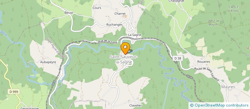 localisation de l'entreprise CLEMOT  SAINT-SAUVEUR-LA-SAGNE