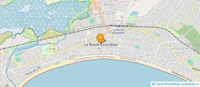 localisation de l'entreprise CLEMOT INVEST à LA BAULE-ESCOUBLAC