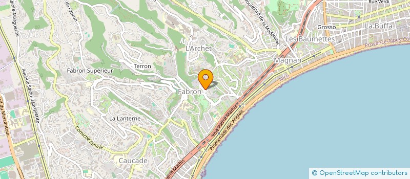 localisation de l'entreprise CLEMVAL à NICE