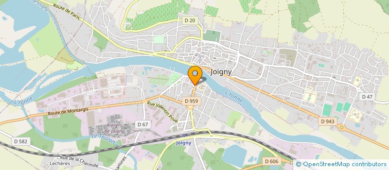 localisation de l'entreprise CLENAQUE à JOIGNY