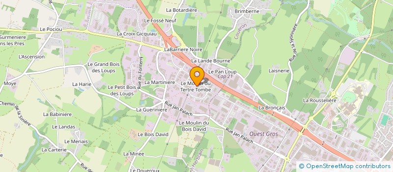 localisation de l'entreprise CLENET ATLANTIQUE à ORVAULT