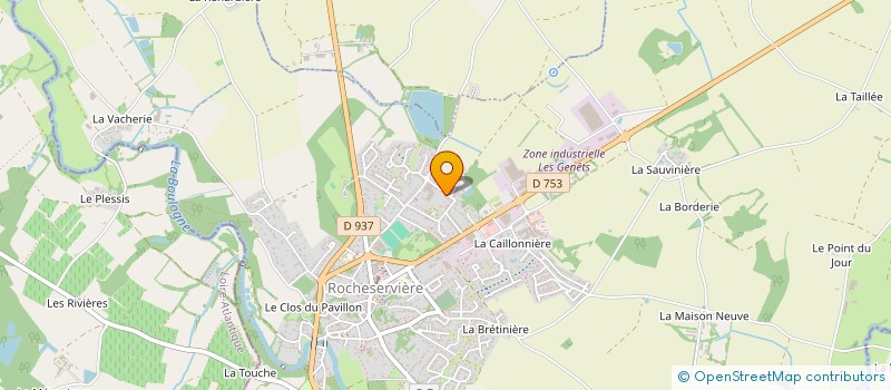 localisation de l'entreprise CLENET FLEURS  ROCHESERVIERE