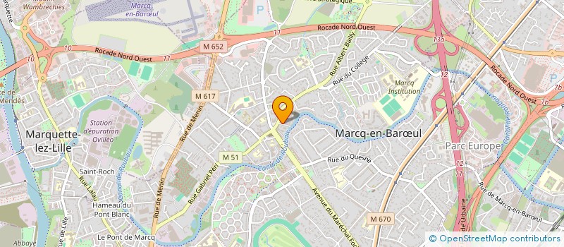 localisation de l'entreprise CLENOCO à MARCQ-EN-BARŒUL
