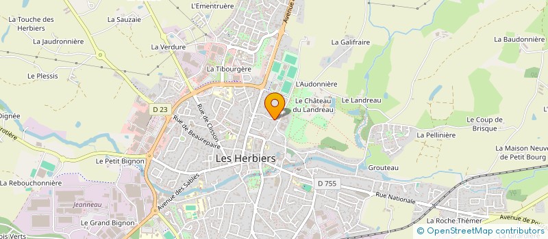 localisation de l'entreprise CLENR à LES HERBIERS
