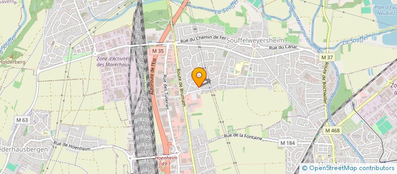 localisation de l'entreprise CLEO  SOUFFELWEYERSHEIM