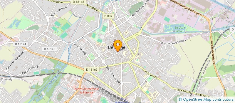 localisation de l'entreprise CLEO à BETHUNE