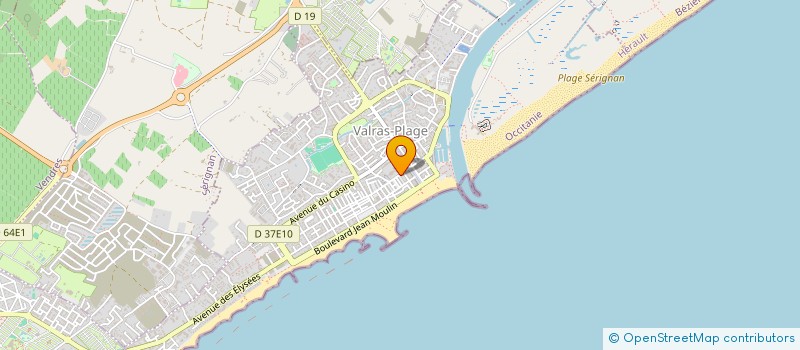 localisation de l'entreprise CLEO GABIN  VALRAS-PLAGE