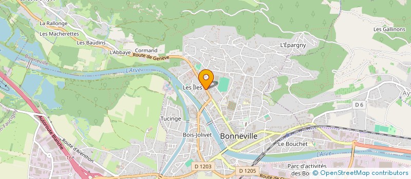 localisation de l'entreprise CLEODESIGN  BONNEVILLE