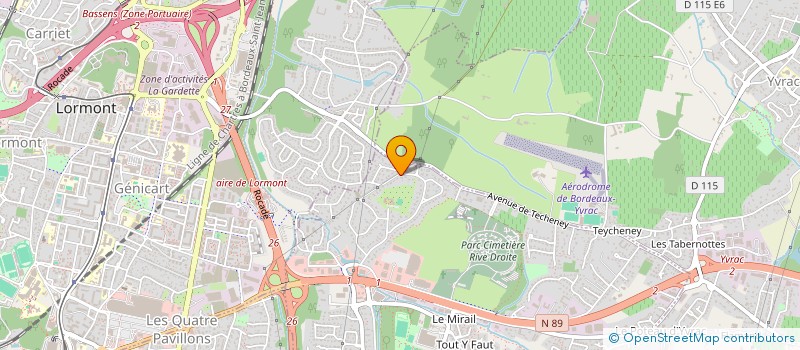 localisation de l'entreprise CLEOPHISA  ARTIGUES-PRES-BORDEAUX