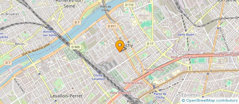 localisation de l'entreprise CLEOS à CLICHY