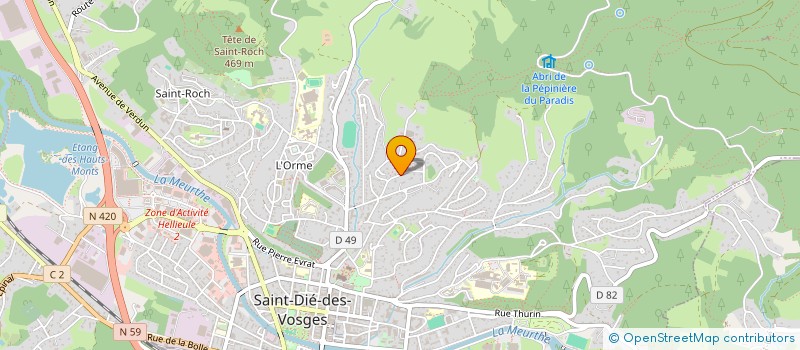 localisation de l'entreprise CLEOS  SAINT-DIE-DES-VOSGES