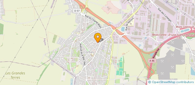 localisation de l'entreprise CLEOWORK à CORBAS