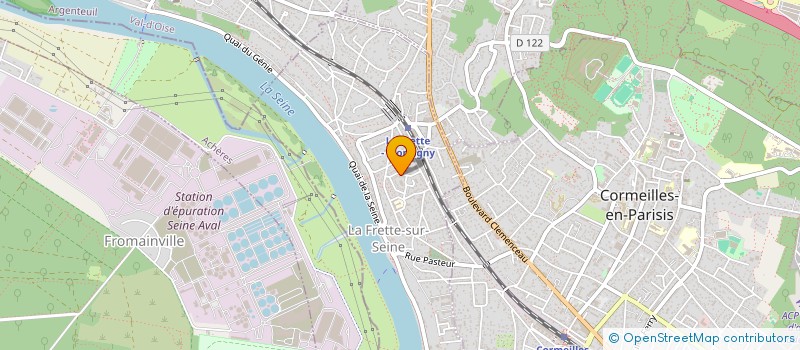 localisation de l'entreprise CLEPAMAR  LA FRETTE-SUR-SEINE