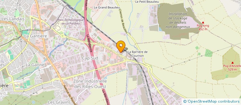 localisation de l'entreprise CLER SOLEIL  CLERMONT-FERRAND