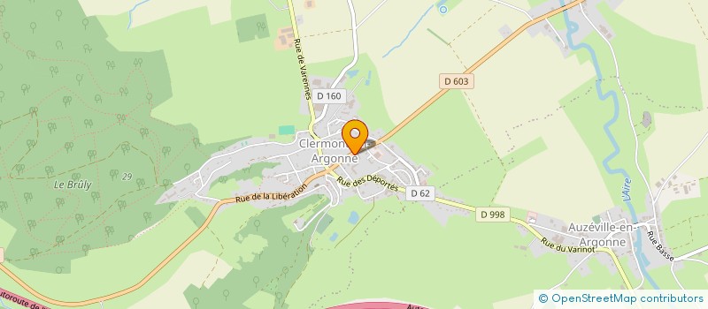 localisation de l'entreprise CLERARGONNE à CLERMONT EN ARGONNE