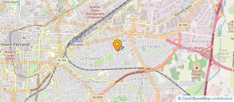 localisation de l'entreprise CLERAUTO à CLERMONT-FERRAND