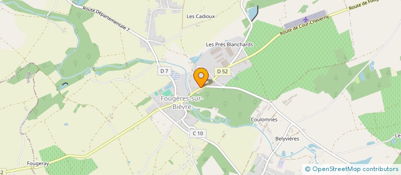 localisation de l'entreprise CLERC  LE CONTROIS-EN-SOLOGNE