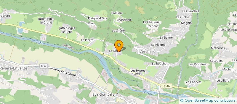 localisation de l'entreprise CLERC  VERCHAIX