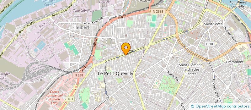 localisation de l'entreprise CLERC ASLOT à LE PETIT-QUEVILLY