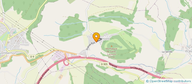 localisation de l'entreprise CLERC'ELEC  MESMONT