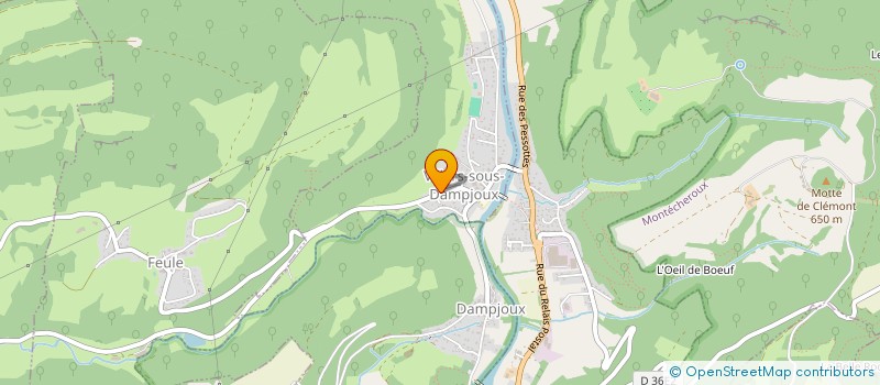 localisation de l'entreprise CLERC EPICES  VILLARS-SOUS-DAMPJOUX