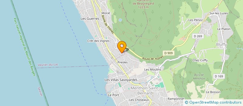 localisation de l'entreprise CLERC INVEST  VEYRIER-DU-LAC