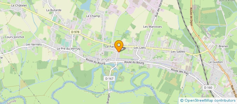 localisation de l'entreprise CLERC-MADON à BRANGES