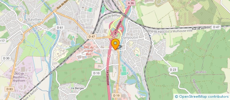 localisation de l'entreprise CLERC-PERREZ à DANJOUTIN