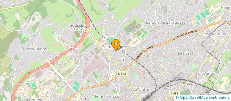 localisation de l'entreprise CLERC PISCINES à BESANCON