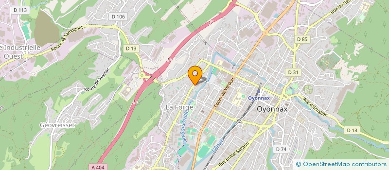 localisation de l'entreprise CLERCDIS à OYONNAX