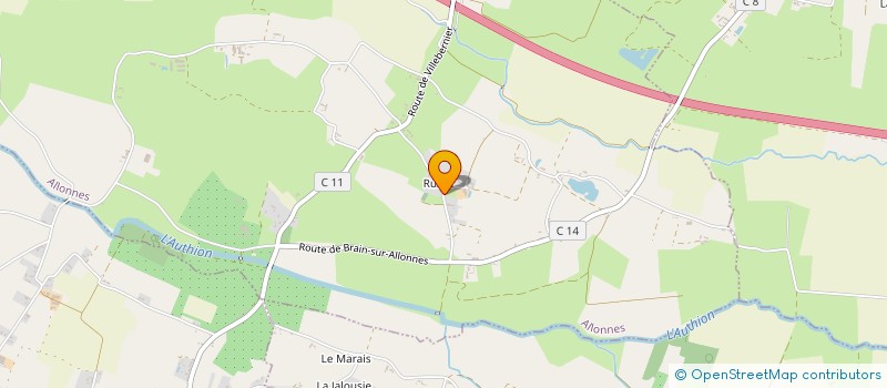 localisation de l'entreprise CLERE à ALLONNES