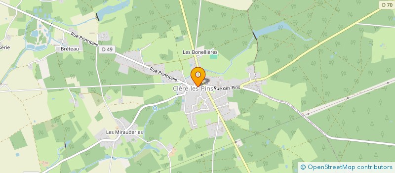 localisation de l'entreprise CLERENET  CLERE-LES-PINS