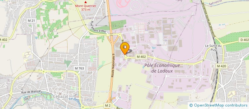 localisation de l'entreprise CLERESTIMMO 4  CEBAZAT