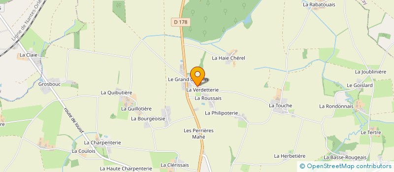 localisation de l'entreprise CLERGEAU  MOISDON-LA-RIVIERE