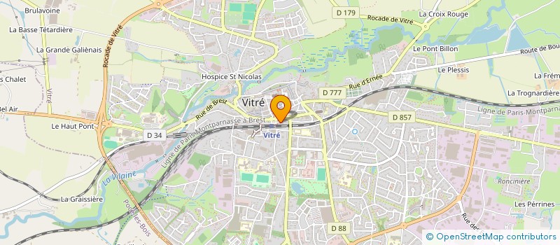 localisation de l'entreprise CLERIAC  VITRE