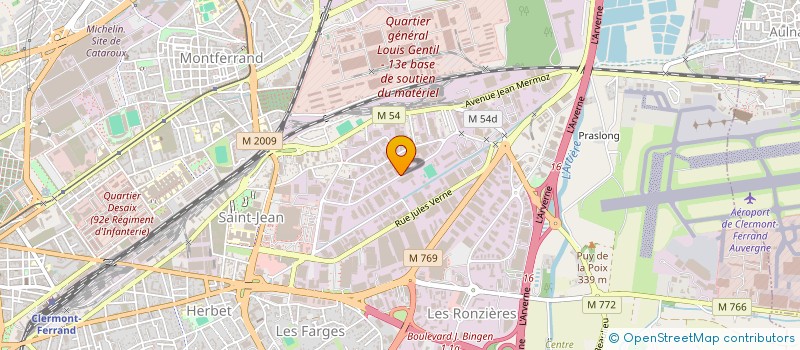 localisation de l'entreprise CLERIMPORT à CLERMONT-FERRAND